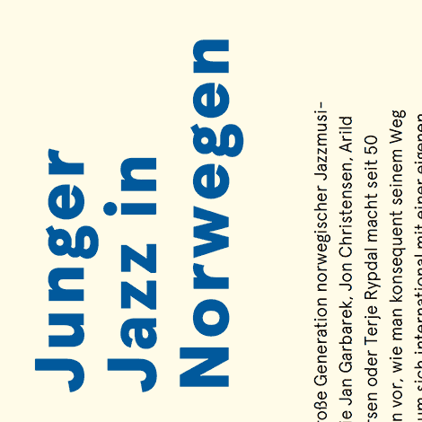 Junger Jazz in Norwegen (Grafikelement)