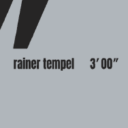 Rainer Tempel – 3'00'' (Cover)