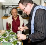 David Friedman und Peter Weniger bei Heringsrogen und Rucola