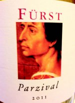 Rudolf Fürst "Parzival" 2011 (Etikett)